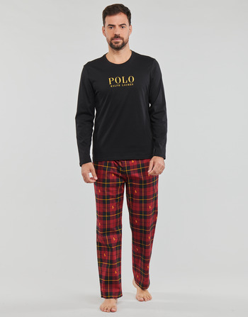 Polo Ralph Lauren L/S PJ SLEEP SET Black / Red