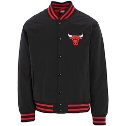 Clothing Men Jackets New-Era Team Logo Bomber Chicago Bulls Jacket Black, Burgundy