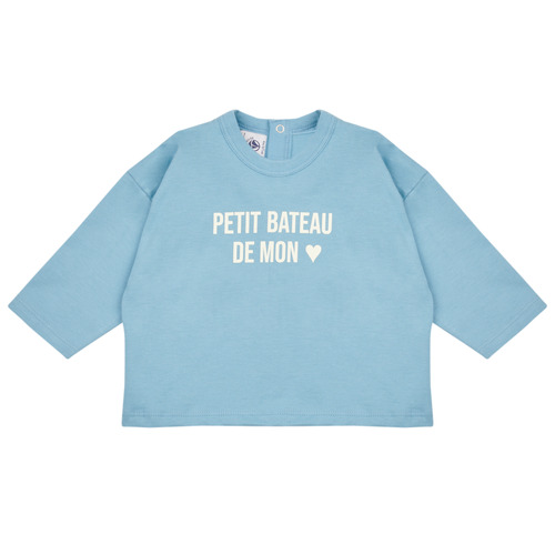 Clothing Children Sweaters Petit Bateau LUNE Blue