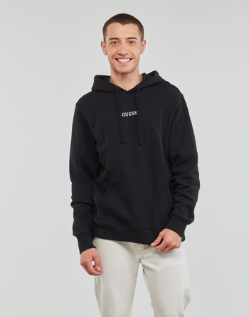 Clothing Men Sweaters Guess ROY GUESS HOODIE Black