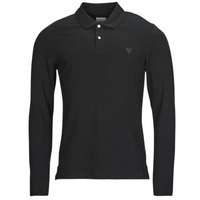 Clothing Men Long-sleeved polo shirts Guess STU LS POLO Black