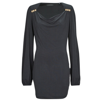 Clothing Women Short Dresses Guess LS BOAT NK CECILIA DRESS Black