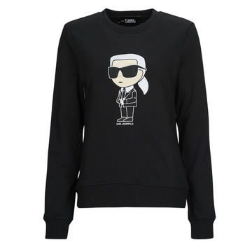 Clothing Women Sweaters Karl Lagerfeld IKONIK 2.0 KARL SWEATSHIRT Black