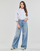 Clothing Women Flare / wide jeans Karl Lagerfeld EMBELLISHED WIDE LEG DENIM Blue