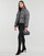 Clothing Women Duffel coats Karl Lagerfeld BOUCLE PUFFER JACKET Black / White