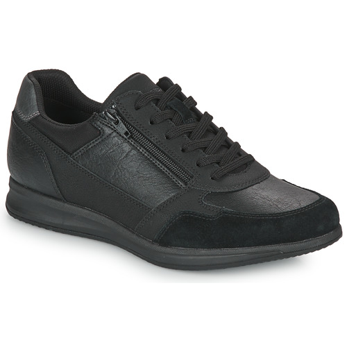 Shoes Men Low top trainers Geox U AVERY Black