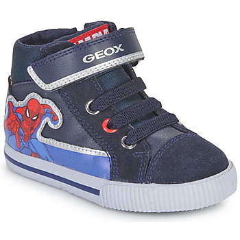 Shoes Boy Hi top trainers Geox B KILWI BOY D Marine / Red