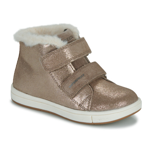 Shoes Girl Hi top trainers Geox B TROTTOLA GIRL WPF Gold