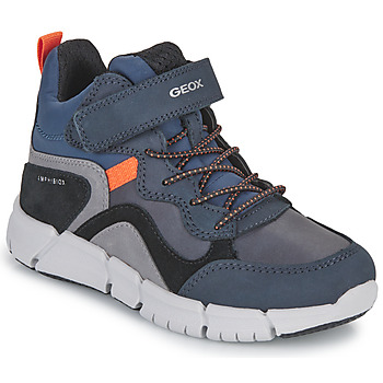 Shoes Boy Mid boots Geox J FLEXYPER BOY B ABX Marine / Orange