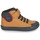 Shoes Boy Hi top trainers Geox J GISLI BOY F Brown / Black