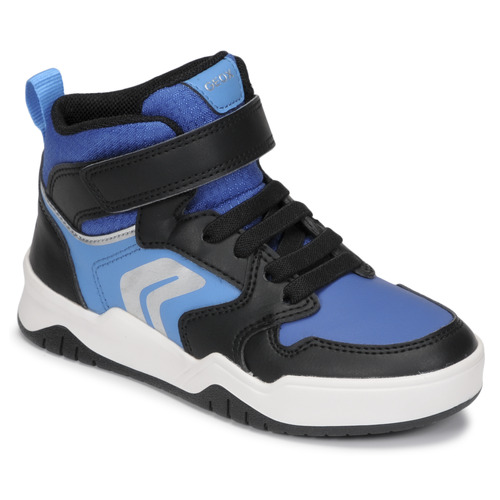 Shoes Boy Hi top trainers Geox J PERTH BOY G Blue / Black