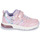 Shoes Girl Low top trainers Geox J SPACECLUB GIRL C Pink