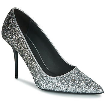 Shoes Women Heels Love Moschino BLING BLING Silver