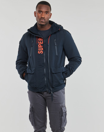 Clothing Men Jackets Superdry ULTIMATE WINDCHEATER Marine / Orange
