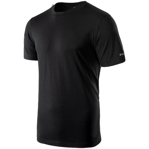 Clothing Men Short-sleeved t-shirts Hi-Tec Puro Black