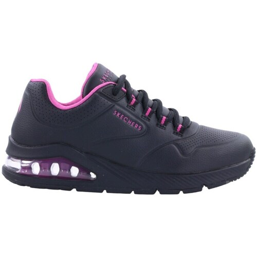 Shoes Women Low top trainers Skechers Uno 2 Pink, Black