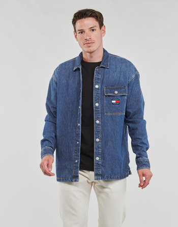 Clothing Men Long-sleeved shirts Tommy Jeans TJM CLASSIC DENIM OVERSHIRT Blue