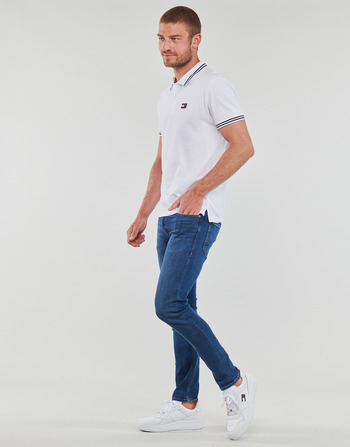 Tommy Jeans TJM CLSC TIPPING DETAIL POLO White