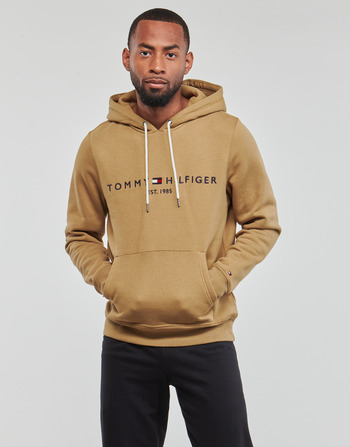 Clothing Men Sweaters Tommy Hilfiger TOMMY LOGO HOODY Camel