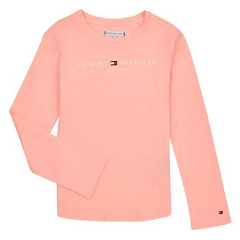 Clothing Girl Long sleeved tee-shirts Tommy Hilfiger ESSENTIAL TEE L/S Pink