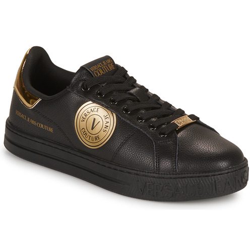 Shoes Men Low top trainers Versace Jeans Couture 75YA3SK1 Black / Gold