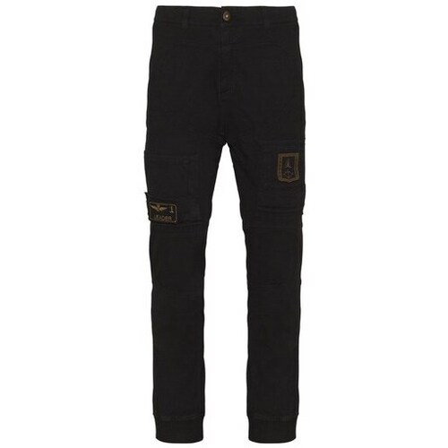 Clothing Men Trousers Aeronautica Militare PF743J21734300 Black