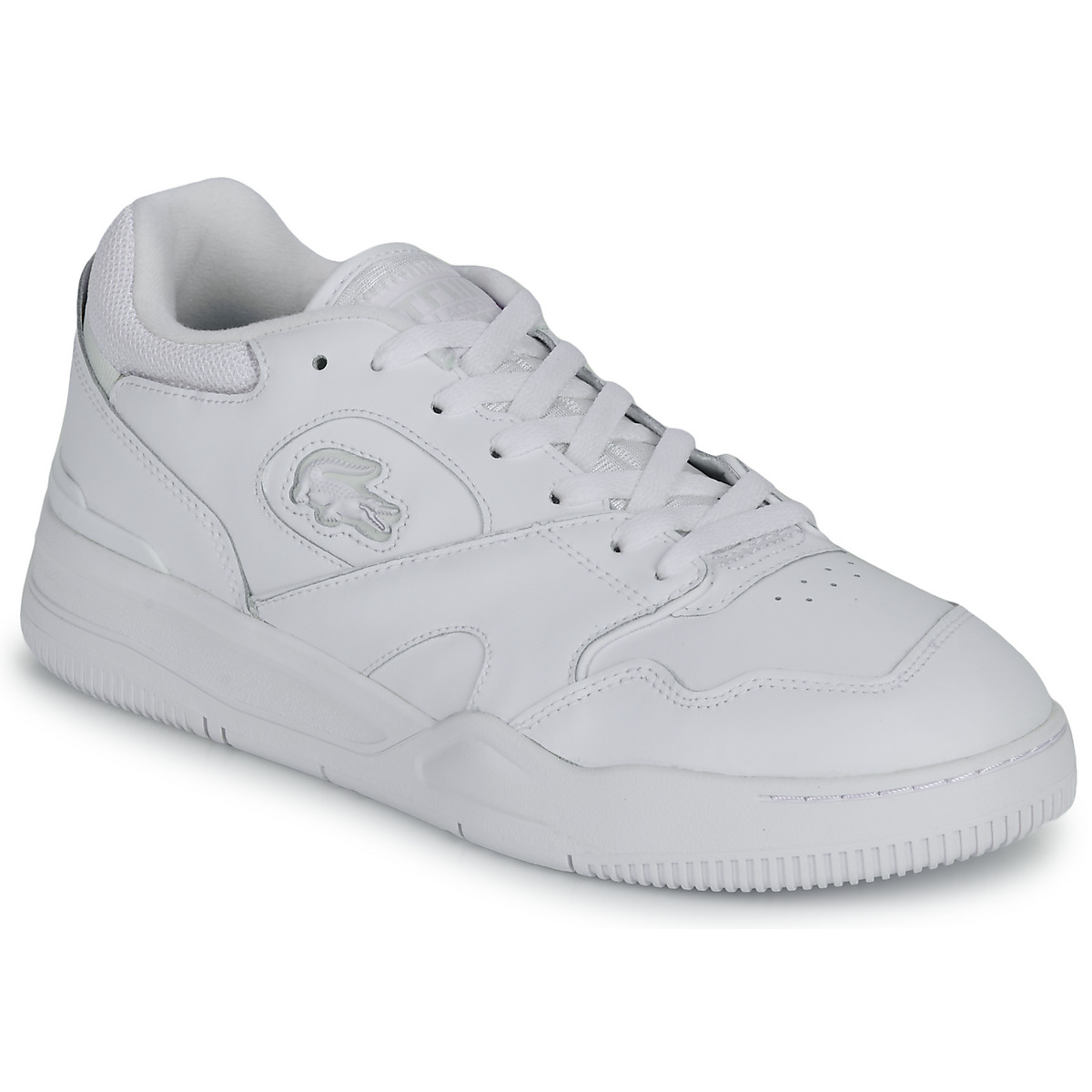 lacoste  lineshot  men's shoes (trainers) in white