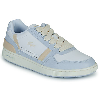 Shoes Women Low top trainers Lacoste T-CLIP White / Blue / Pink