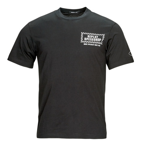 Clothing Men Short-sleeved t-shirts Replay M6699 Black