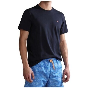 Clothing Men Short-sleeved t-shirts Napapijri Salis Black