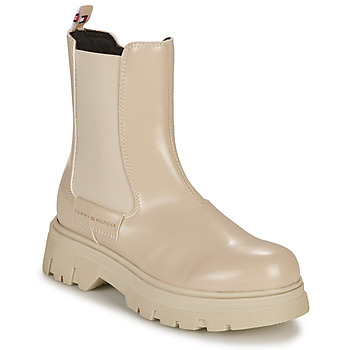 Shoes Girl Mid boots Tommy Hilfiger CRISTINE Beige