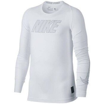 Clothing Boy Short-sleeved t-shirts Nike JR Pro Compresion White