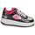Shoes Girl Wheeled shoes Heelys RESERVE LOW Black / Silver / Pink