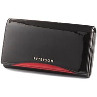 Bags Women Wallets Peterson PTNBC411BLACKRED47054 Black