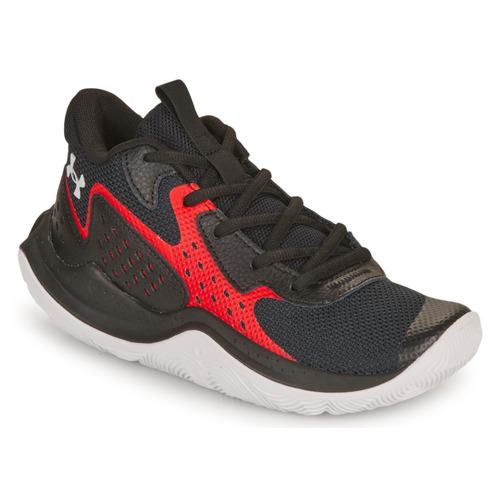 Shoes Children Basketball shoes Under Armour UA GS JET' 23 Black / Red / White