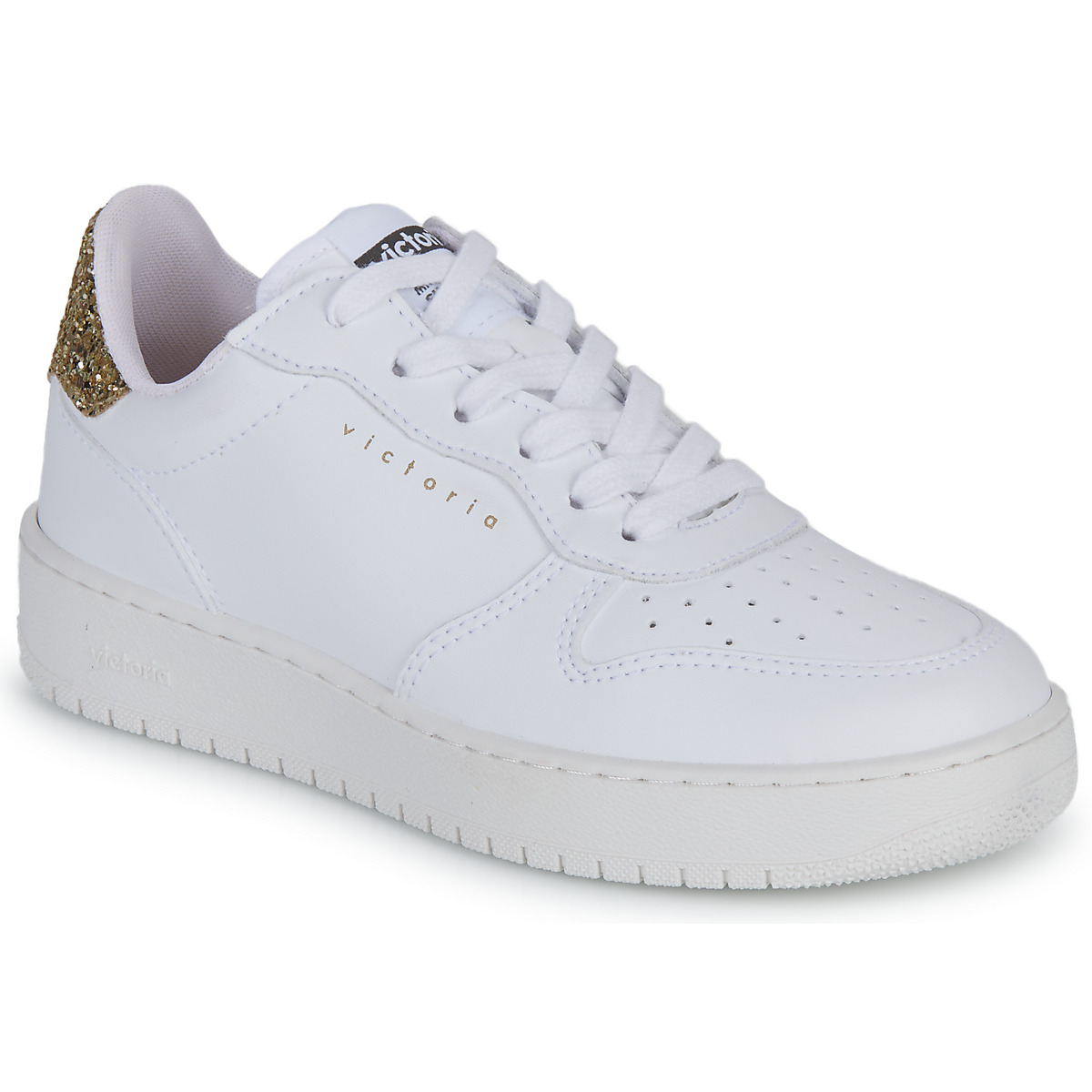 Shoes Women Low top trainers Victoria 1258237PLATINO White / Gold