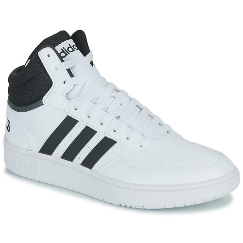 Shoes Men Hi top trainers Adidas Sportswear HOOPS 3.0 MID White / Black