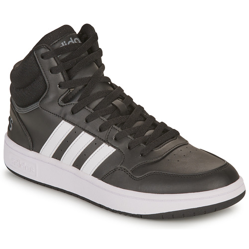 Shoes Men Hi top trainers Adidas Sportswear HOOPS 3.0 MID Black / White