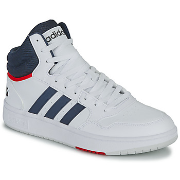 Shoes Men Hi top trainers Adidas Sportswear HOOPS 3.0 MID White / Marine / Red