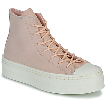 Shoes Women Hi top trainers Converse CHUCK TAYLOR ALL STAR MODERN LIFT PLATFORM MONO SUEDE Pink