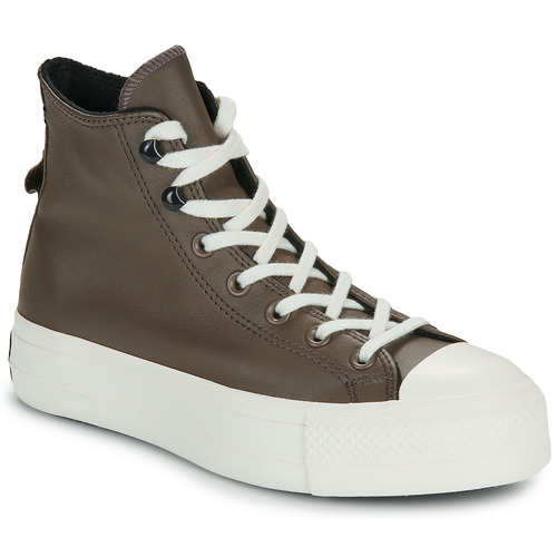 Shoes Women Hi top trainers Converse CHUCK TAYLOR ALL STAR LIFT Brown