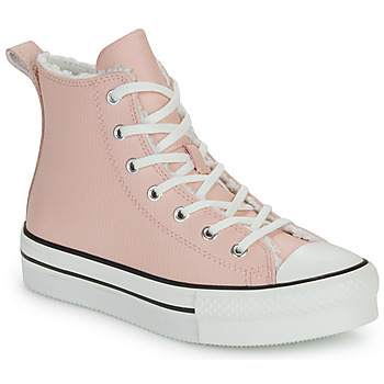 Shoes Girl Hi top trainers Converse CHUCK TAYLOR ALL STAR PLATFORM LIFT WARM WINTER ESSENTIALS Pink