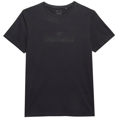 Clothing Men Short-sleeved t-shirts 4F SS23TTSHM539 Black