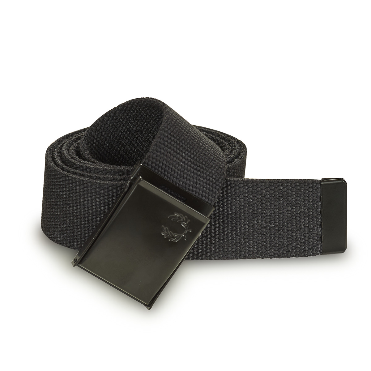 fred perry  graphic branded webbing belt  women's belt in black