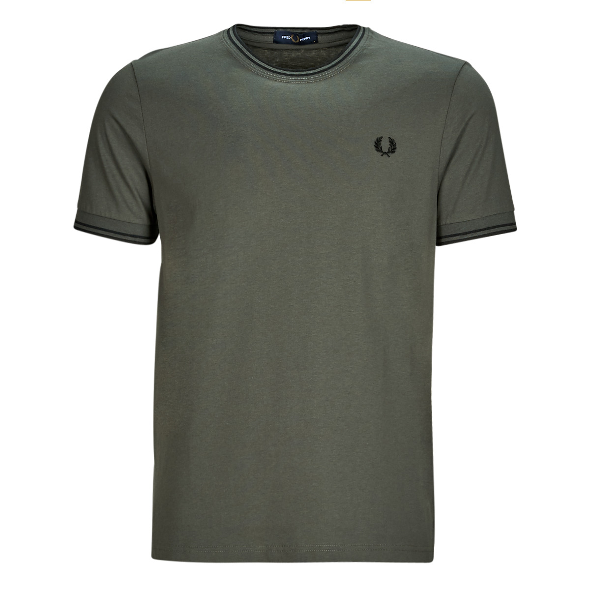 fred perry  twin tipped t-shirt  men's t shirt in green