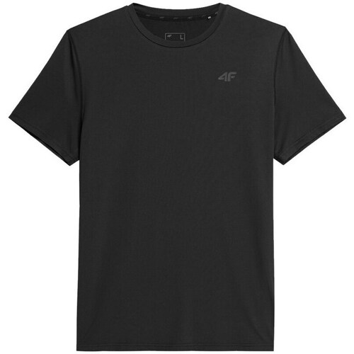 Clothing Men Short-sleeved t-shirts 4F SS23TFTSM259 Black