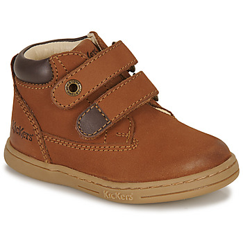 Shoes Children Mid boots Kickers TACKEASY Brown