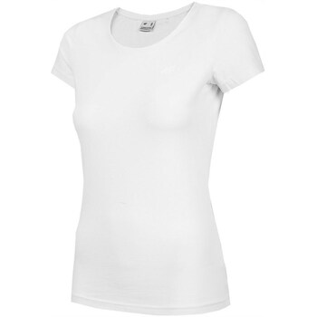 Clothing Women Short-sleeved t-shirts 4F TSD350 White