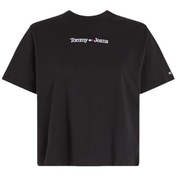 Clothing Women Short-sleeved t-shirts Tommy Hilfiger DW0DW15049BDS Black