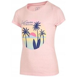 Clothing Girl Short-sleeved t-shirts 4F HJL22JTSD00856S Pink